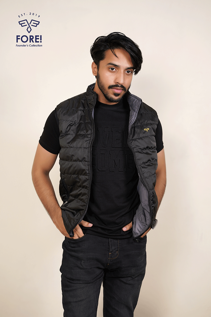 Sleeveless Jacket - Reversible