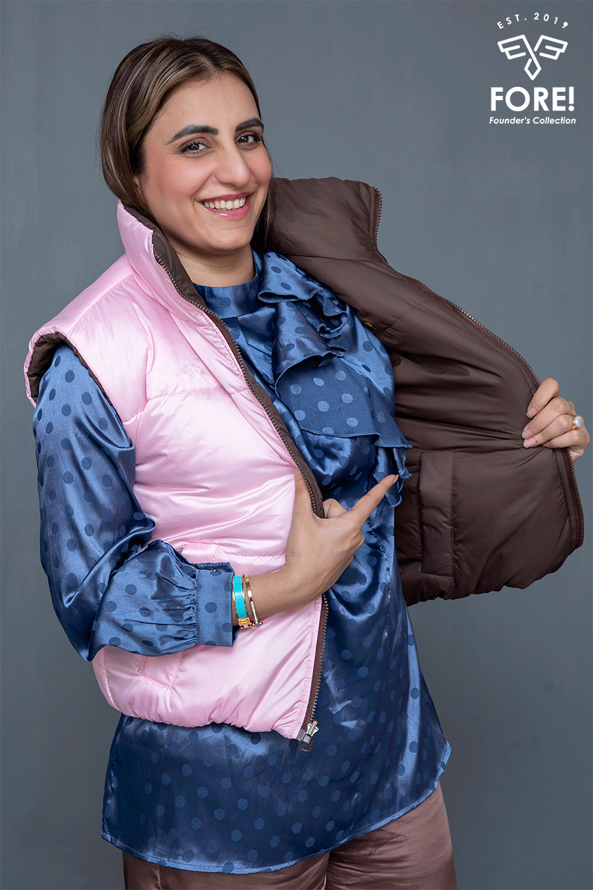 Reversible Sleeveless Jacket - Ladies