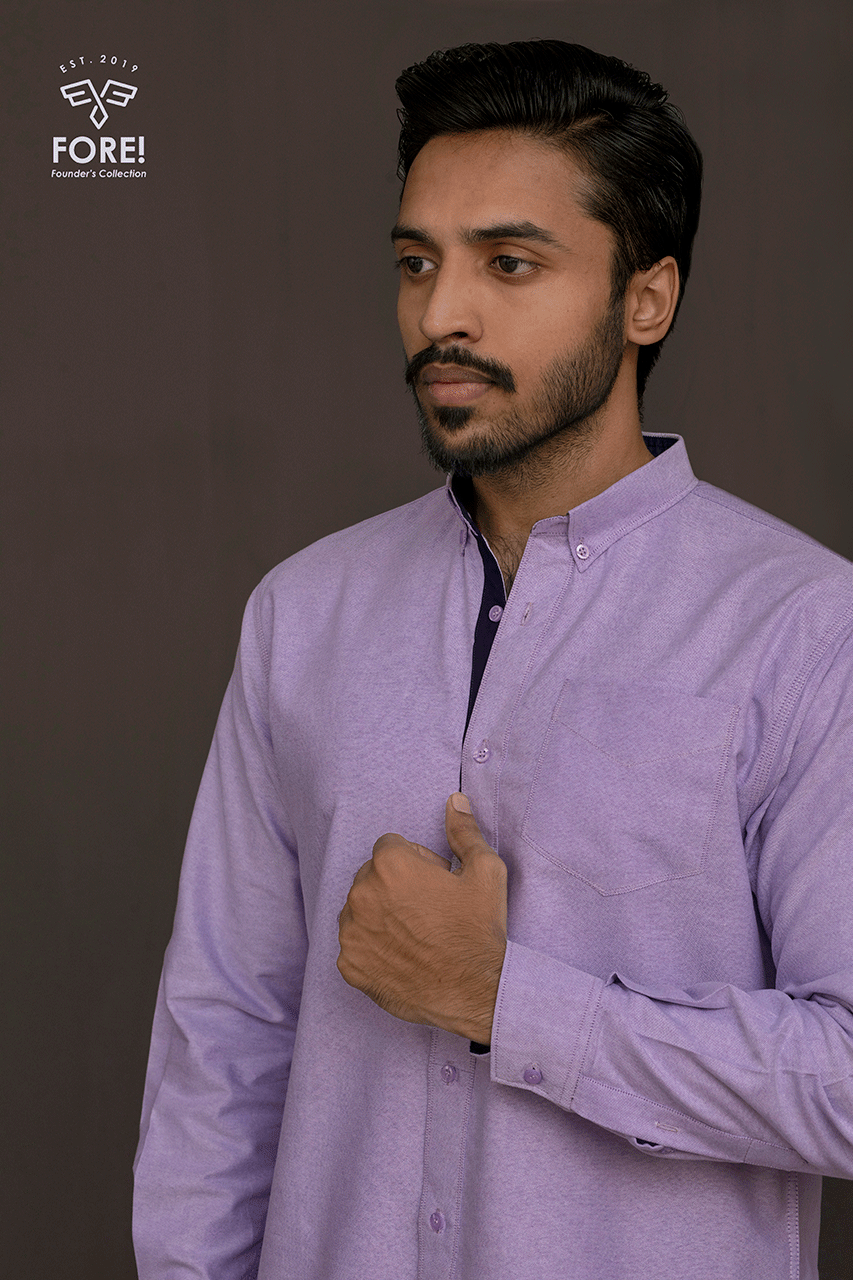 Plain Oxford - Purple