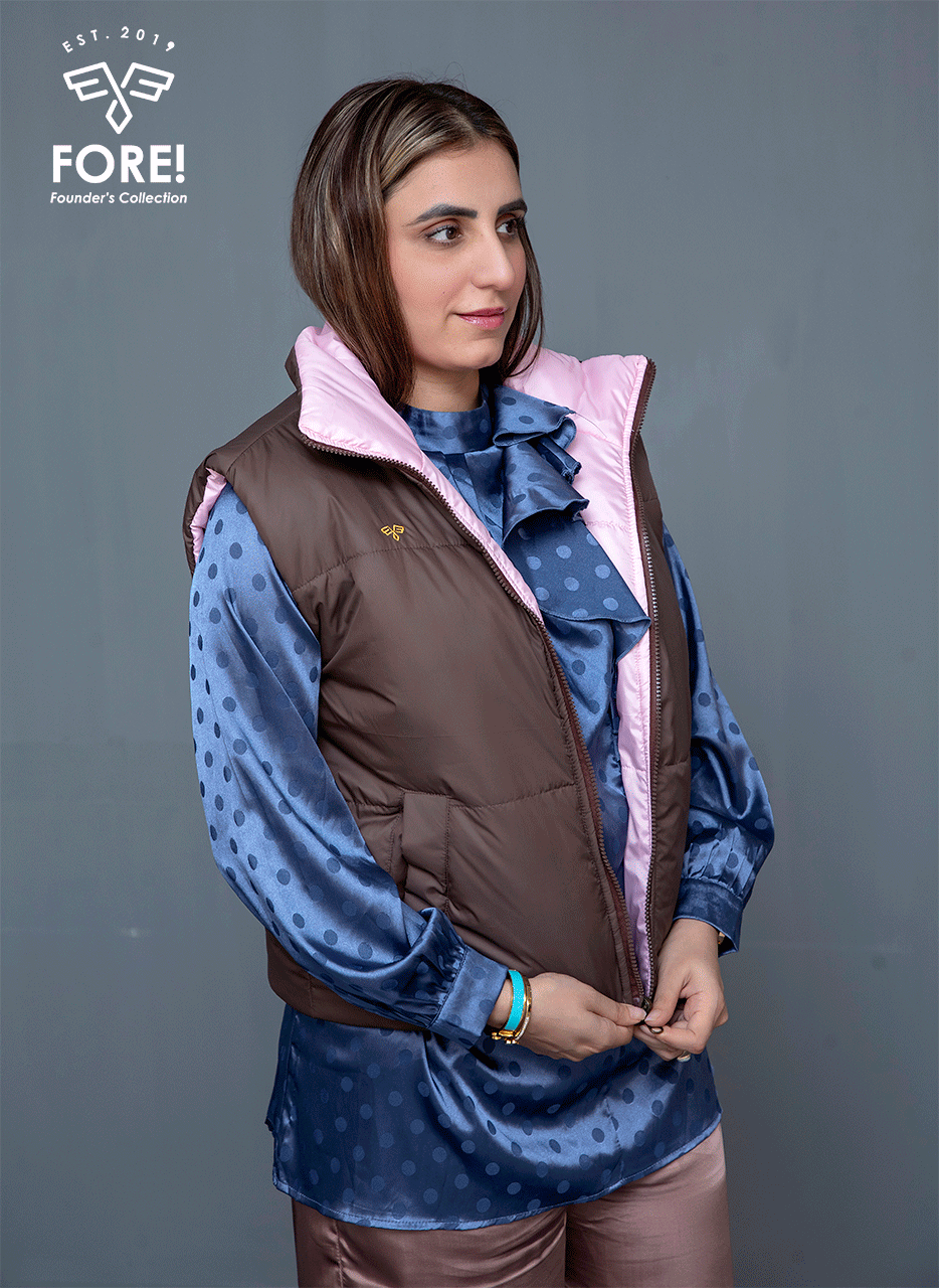 Reversible Sleeveless Jacket - Ladies
