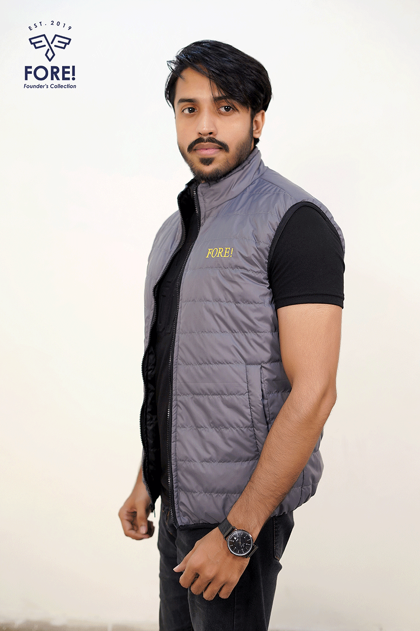 Sleeveless Jacket - Reversible