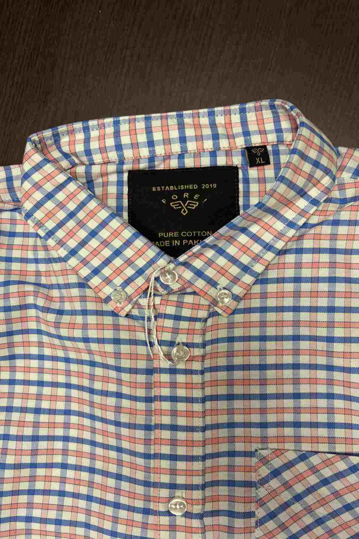 Light Pink Check Shirt