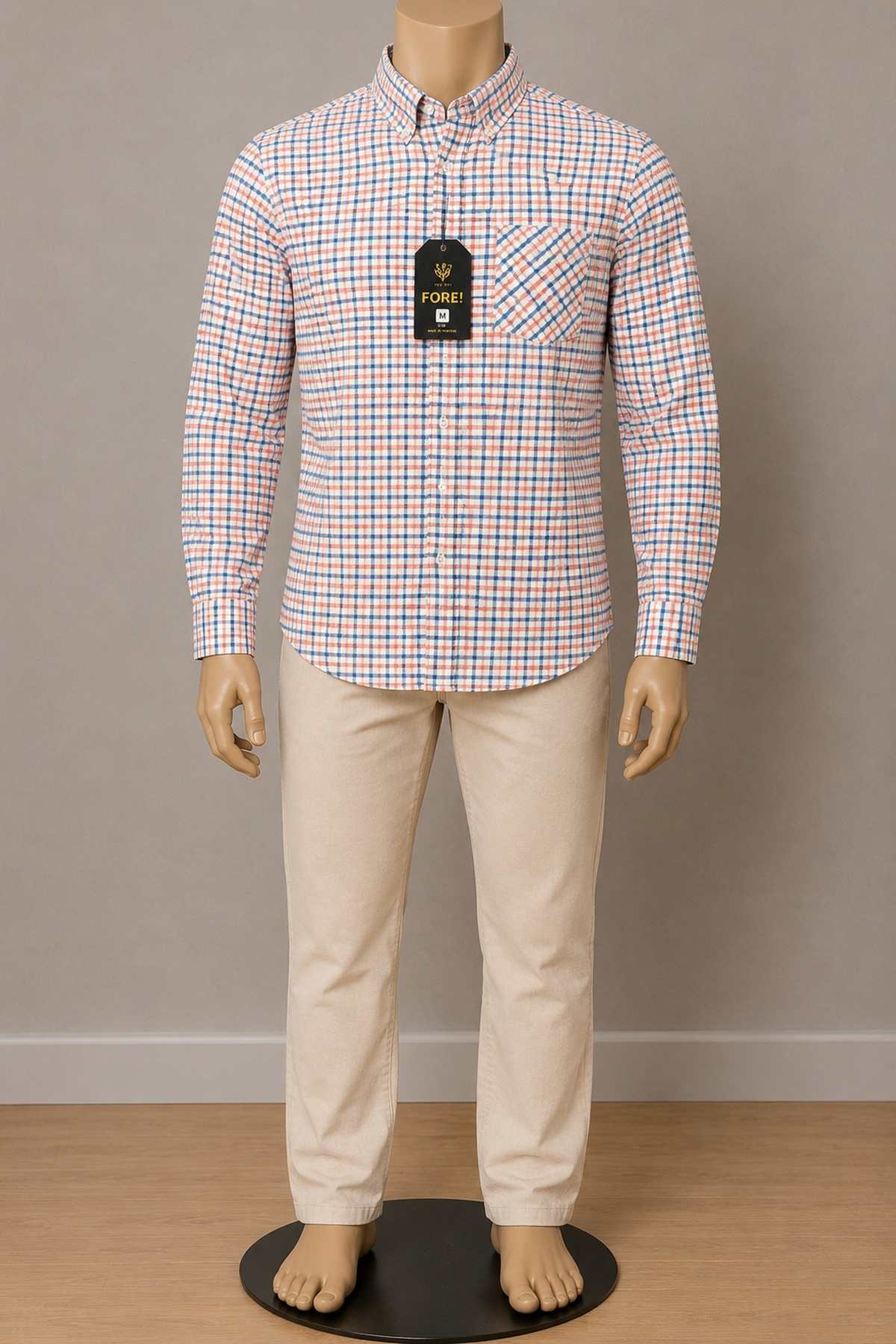 Light Pink Check Shirt