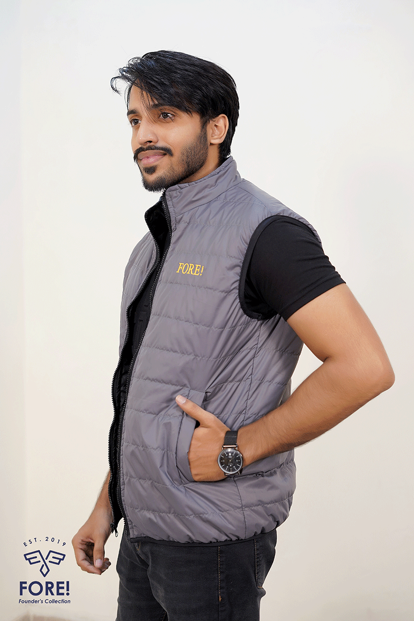 Sleeveless Jacket - Reversible