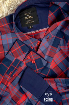 Check Oxford - Red"