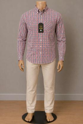 Light Red Check Shirt"