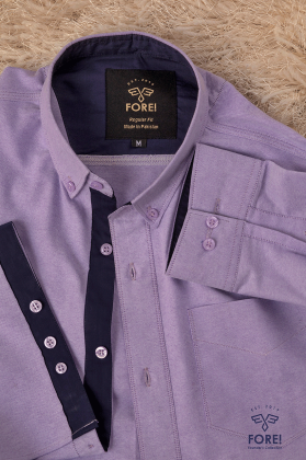 Plain Oxford - Purple"